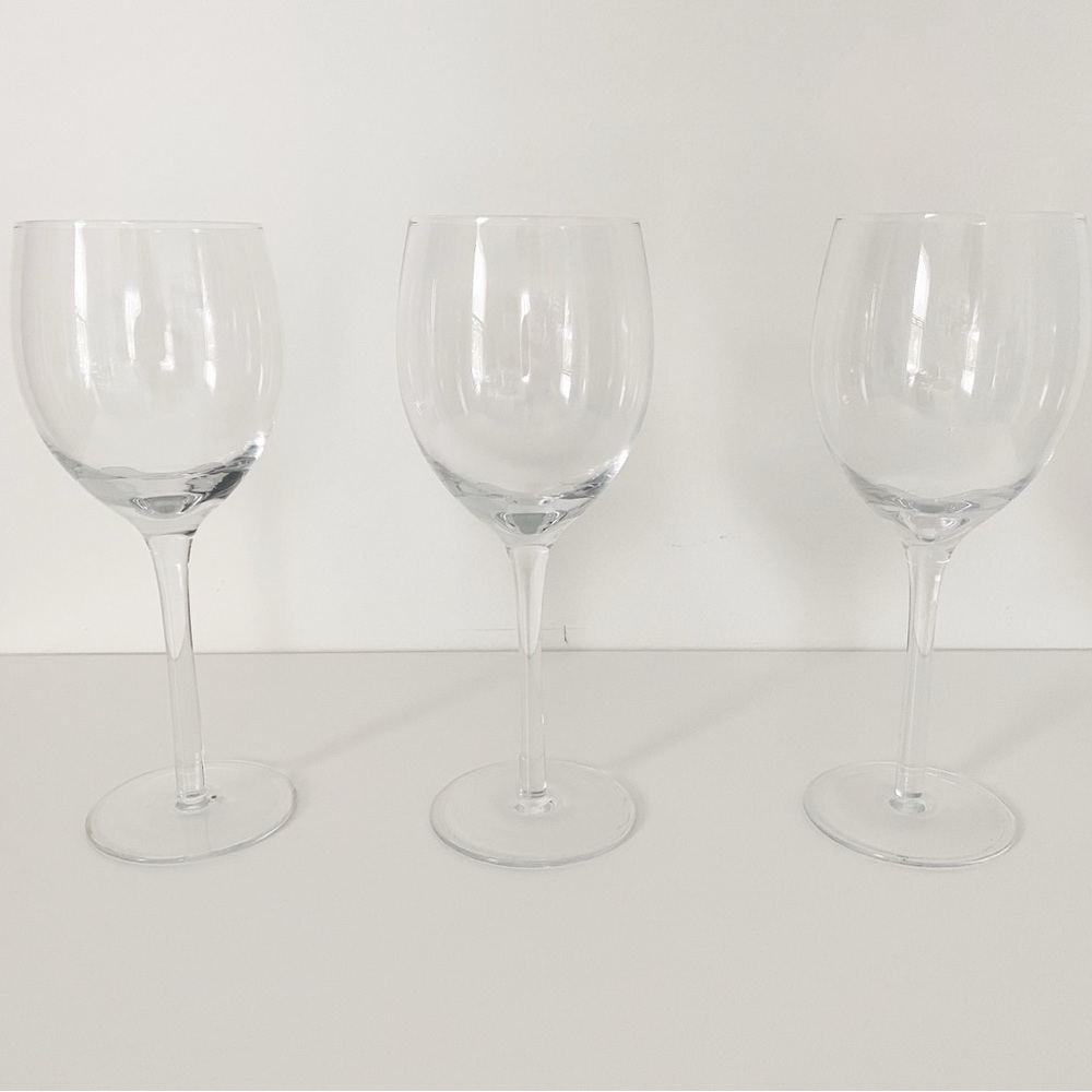 Vintage Wine Glasses, Set of 3